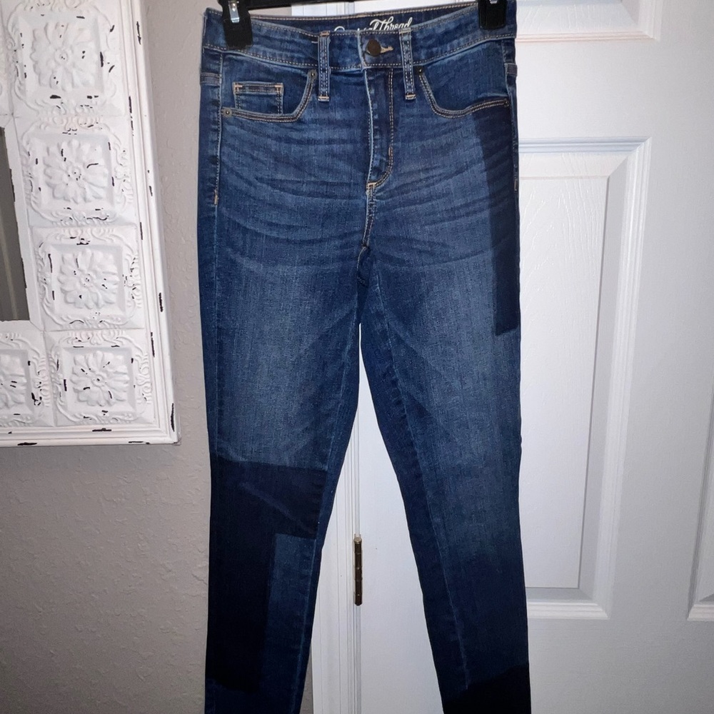 Universal Thread High-Rise Skinny Color Blocked Jeans